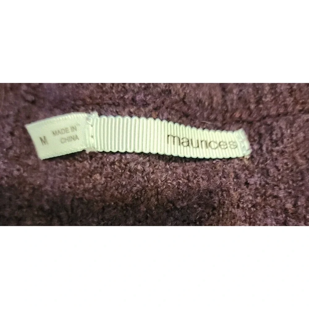 Maurices Sweater Vest Open‎ Front Pockets Sleeveless Knit Casual Medium